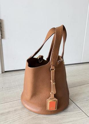 Сумка для жінок ugg руда шкіряна 3