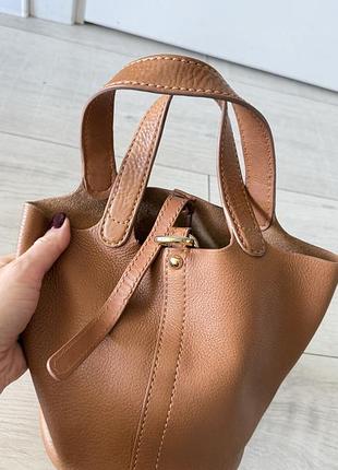 Сумка для жінок ugg руда шкіряна 5