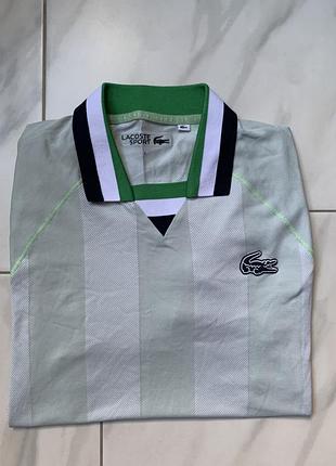 Оригінальна поло / джерсі lacoste sport striped polo — розмір s