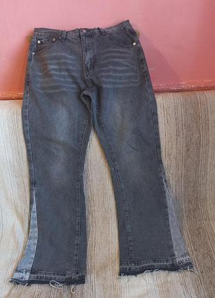 Джинсы клеш gallery dept flared jeans Серые графит (размер m)