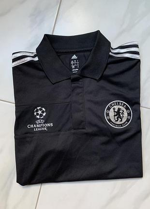 Оригінальна футболка поло adidas chelsea fc uefa champions league (сезон 13/14) — розмір m