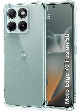 Чохол fiji proof для motorola edge 70 fusion прозорий бампер з посиленими бортами transparent