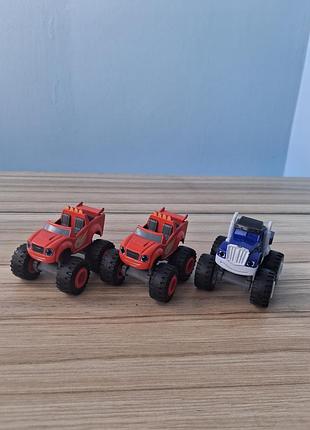 Металеві машинки блиск і чудо машинки blaze & the monster machines