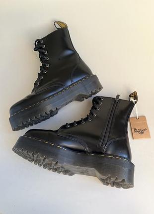 Оригінальні черевики чоловічі dr. martens jadon smooth leather чорні