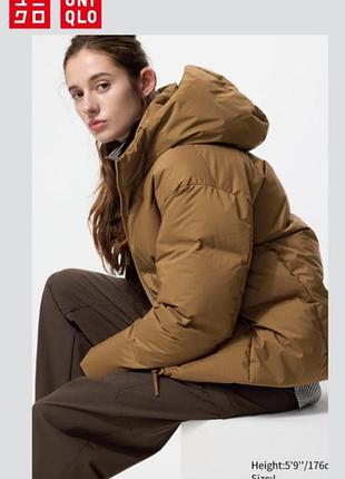 Теплий безшовний пуховик seamless uniqlo