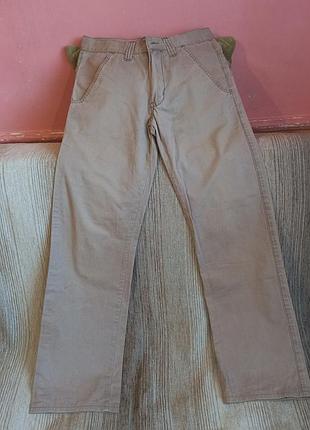 Подростковые брюки bk jeans на парня 14-17 лет (рост 164-170) бежевые