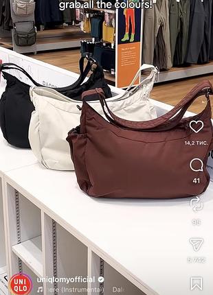 Сумка uniqlo puffy shoulder bag