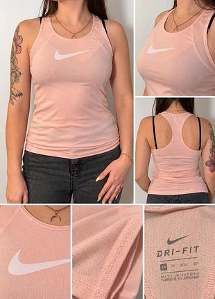 Майка жіноча nike dri-fit рожева