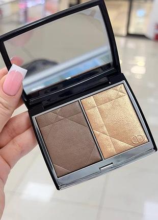 Палетка для обличчя dior rouge blush colour & glow -200