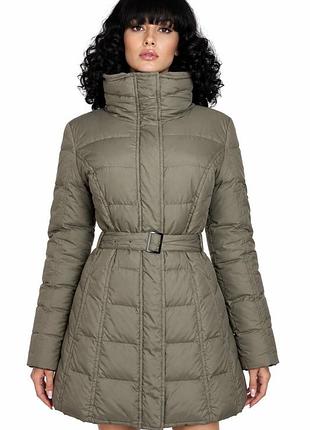 Hugo boss orange пуховик р.12/44 оригинал колір хакі пухове пальто