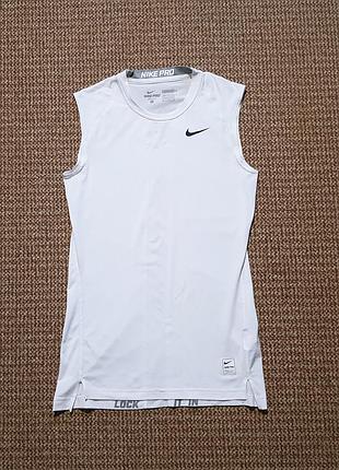 Nike pro cool compression sleeveless top рашгард спортивна футболка майка оригінал (m)