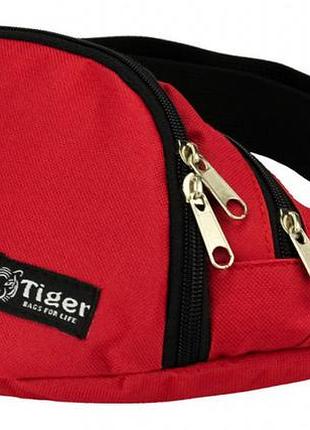 Сумка-бананка tiger moon червона s052800