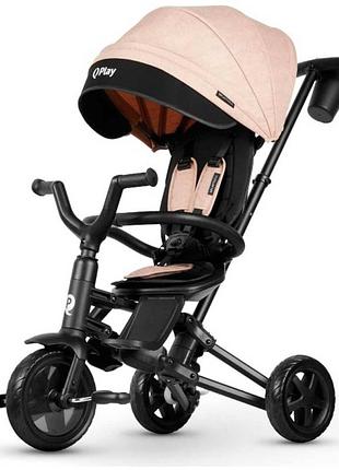 Складаний триколісний велосипед qplay nova niello beige