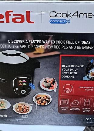 Мультиварка-скороварка tefal cook4me+ connect — нова