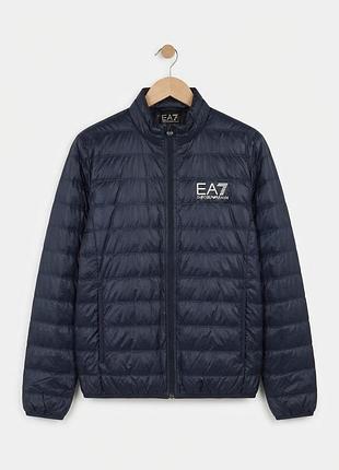 Куртка чоловіча ea7 emporio armani стьобана темно-синя