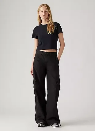 Оригінальні жіночі штани баггі карго levi's '94 baggy cargo black