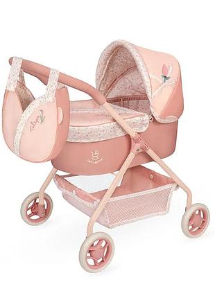 Коляска для кукол decuevas tulipe mi primer 86074 люлька с сумкой 56 см