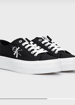Кеди оригінал calvin klein jeans vulc flatform essential mono