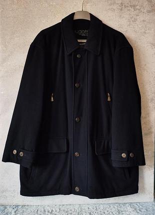 Мужское шерстяное полупальто bugatti с мембраной gore-tex. размер 50 / l