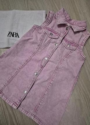 Сукня для дівчинки zara джинсова 2