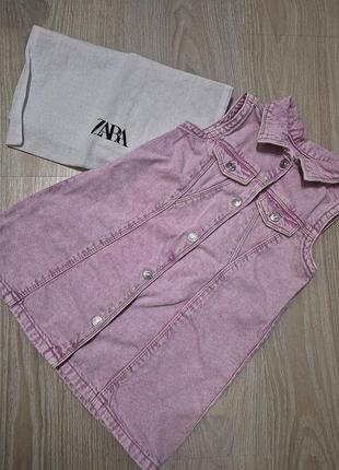 Сукня для дівчинки zara джинсова