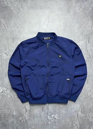 Vintage винтажная куртка бомбер lyle scott лайл скотт big logo size xs размер хс