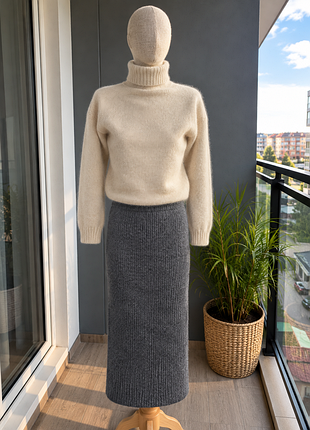 Довга спідниця жіноча vero moda aware may сіра