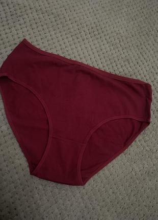 Бордові трусики 2xl