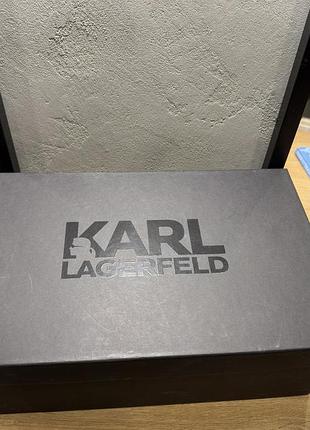 Лофери жіночі karl lagerfeld чорні шкіряні