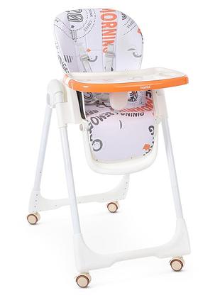Стульчик для кормления с наклоном спинки эко-кожа bambi m 5673-7