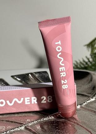 Пептидный бальзам для губ tower 28 beauty tinted lip treatment (sugar plum) 11 g