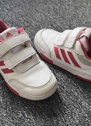 Кросівки дитячі adidas білі з рожевим
