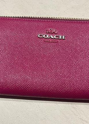 Шкіряний гаманець, портмоне coach,  оригінал!