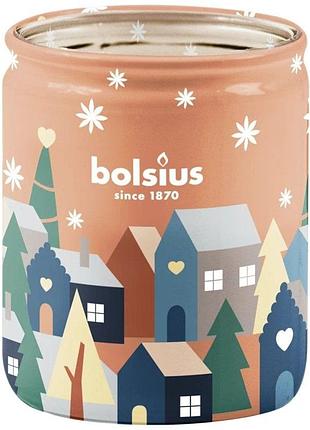 Ароматическая свеча bolsius true glow silent night в стекле, ваниль и фундук, 8,2×6,8 см