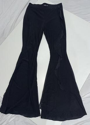 Штани кльош сітка boohoo 4