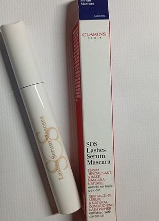 Сыворотка для ресниц 01 caramel clarins sos lashes serum mascara