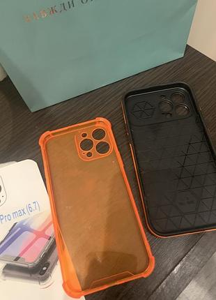 Чехол на iphone 13 pro max прозорий силікон та під 17 pro max 2