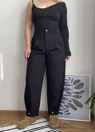 Брюки zara з защіпами знизу