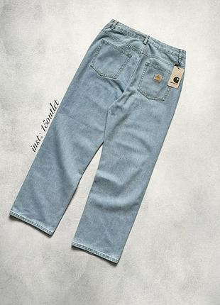 Джинси carhartt relaxed fit чорні сині блакитні штани кархарт блакитний, 36 xl