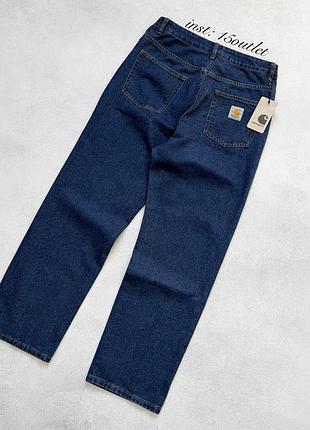 Джинсы carhartt relaxed fit черные синие голубые штаны кархарт синій, 32 м