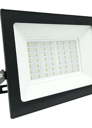 Светодиодный прожектор led универсальный 50 вт 4000 лм 6500k ip65 черный