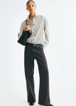 Джинсы женские широкие высокие h&amp;m