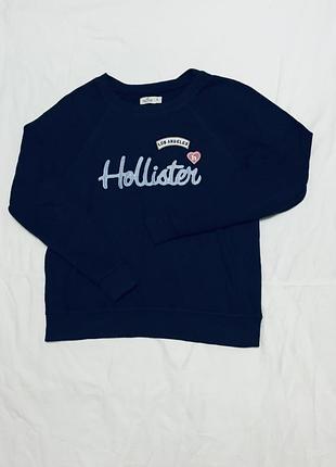 Світшот hollister жіночий темно-синій оригінальний кофта