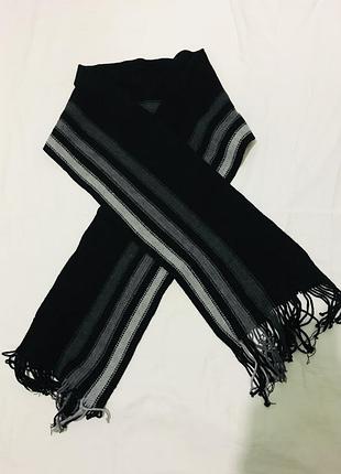 Класичний базовий шарф чоловічий у смужку