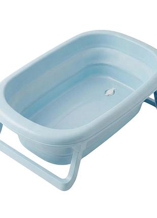 Ванна детская складная foldable bathtub с термометром, velano sky