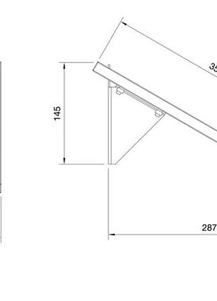 Полиця для стійки sms angled shelf m/l grey