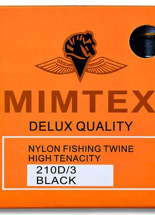 Нитки для бисера mimitex черные 210d упаковка 10шт