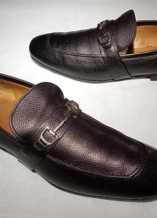 Чоловічі класичні лофери gucci з фірмовою металевою пряжкою (horsebit). серійний номер: 253302  розмір: 8 ½ (gucci / uk)  eur 42.5-43, 28 см