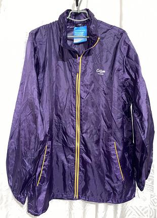 Куртка вітровка фіолетова з капюшоном l