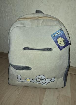 Рюкзак loveyed плюшевий бежевий